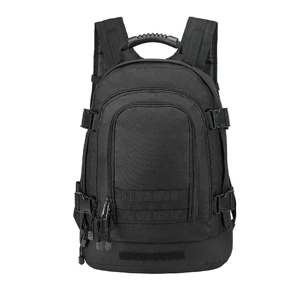 black tactical backpack expandable