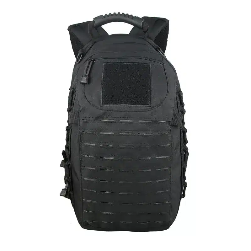 black tactical backpack