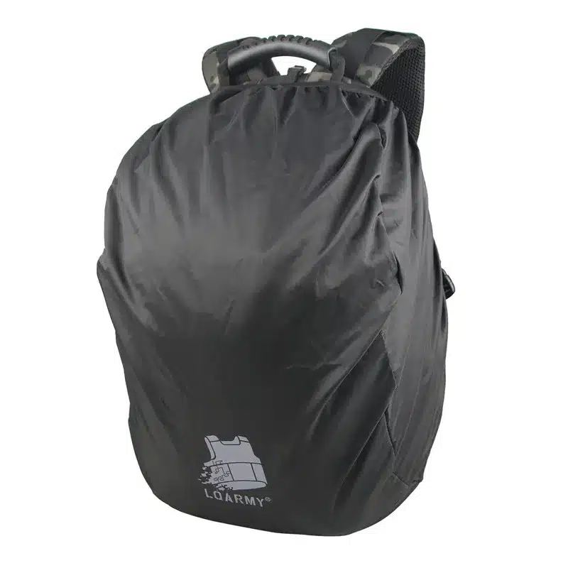 tactical backpack with rain cover