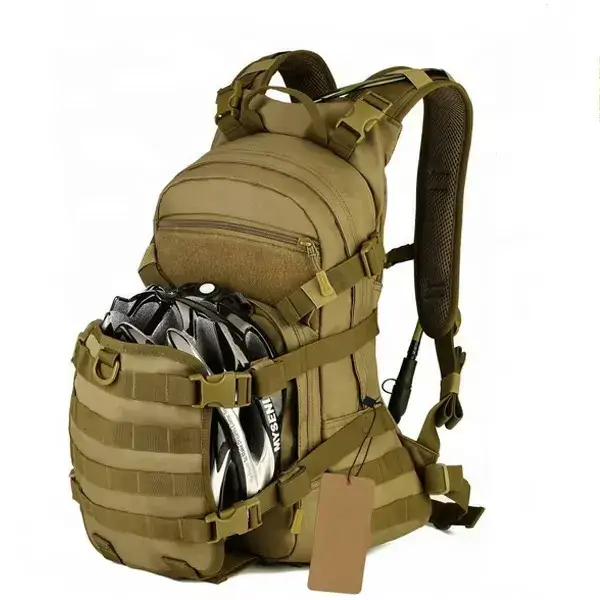 tactical backpack with helmet holder